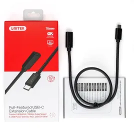 unitek-czarny-kabel-przedluzacz-usb-c-10gbps-4k-60hz-pd-100w-15-m