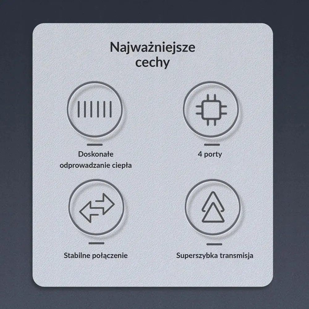 orico-hub-usb-c-1xusb-a-5gbps-3xusb-a-2-0-aluminiowy-stan-nowy