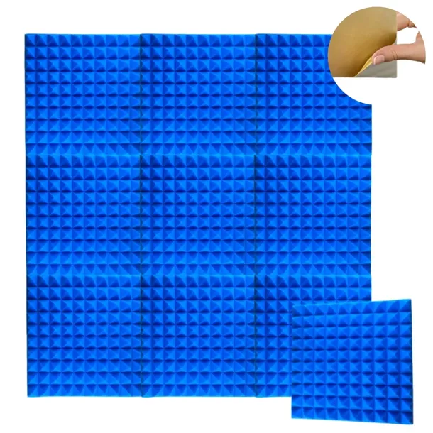 PANELE AKUSTYCZNE WYGŁUSZAJĄCE SAMOPRZYLEPNE PIANKA 50x50x5 ZESTAW 10SZT