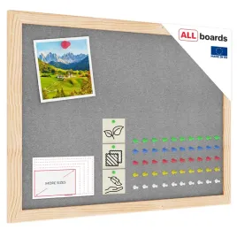 tablica-tekstylna-filcowa-40x30-cm-szara-w-ramie-drewnianej