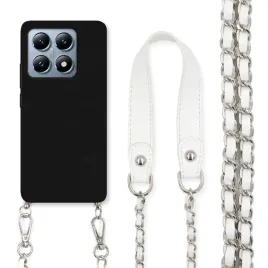 etui-do-xiaomi-14t-czarny-mat-lancuch-srebrny-pasek-bialy-uniwersalny-trend