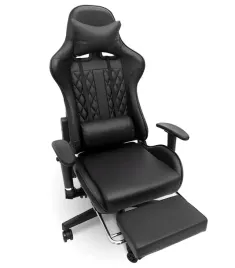 fotel-gamingowy-z-podnozkiem-kubelkowy-regulowany-obrotowy-czarny