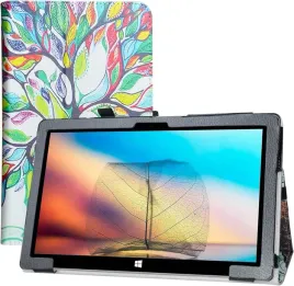 etui-tablet-jumper-ezpad6-pro-biale-kolorowe-drzewo-zamykane-z-klapka-gumka