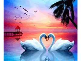 obraz-malowanie-po-numerach-rama-50x40cm-dwa-labedzie-serce