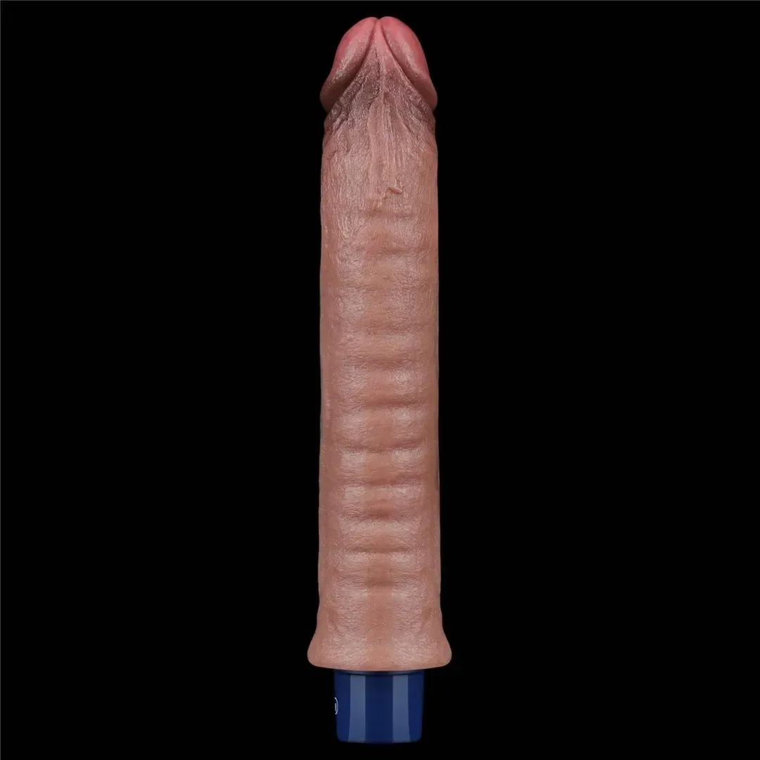 9-5-real-softee-rechargeable-silicone-vibrating-dildo