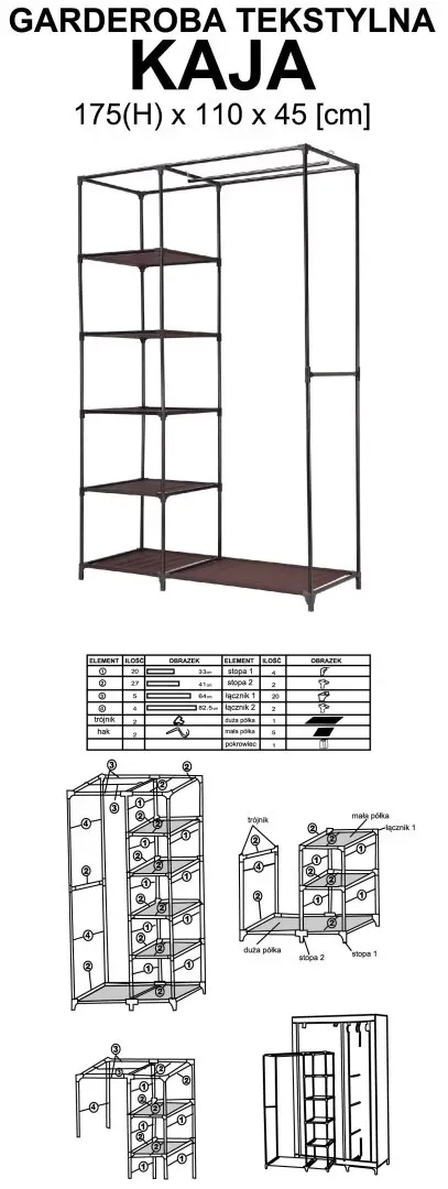szafa-tekstylna-kaja-vitto-braz-stan-nowy