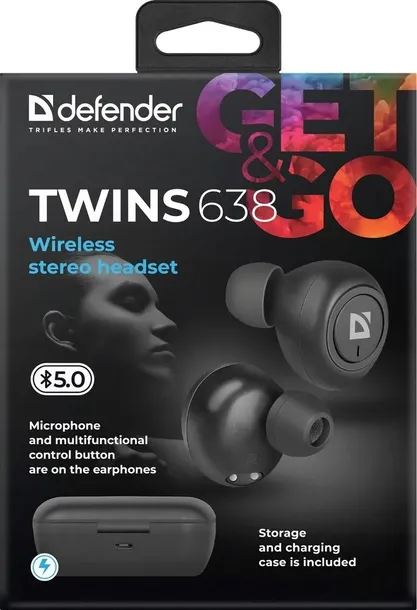 sluchawki-defender-bluetooth-twins-638-czarne-regulacja-glosnosci-tak