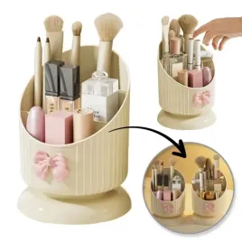 organizer-na-pedzle-kremowy-z-rozowa-kokardka-158-x-11-cm-cb67