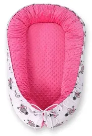 kokon-niemowlecy-dwustronny-kojec-otulacz-premium-bobono-minky-zebry-rozo