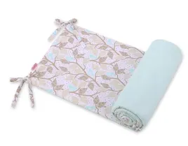 uniwersalny-ochraniacz-do-lozeczka-bezowe-listki