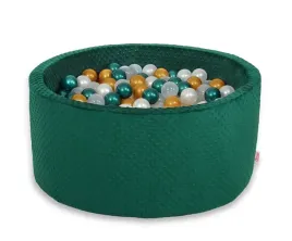 suchy-basen-minky-h-40-cm-z-pilkami-200szt-zielen-butelkowa