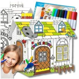 domek-skladany-dla-dzieci-do-malowania-kolorowania-kreatywna-zabawa-pisaki