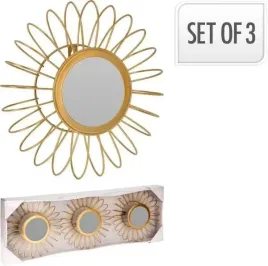 lustro-dekoracyjne-okragle-scienne-zlote-lustra-3-sztuki-26-cm