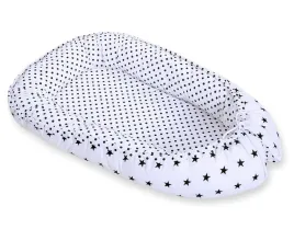 kokon-niemowlecy-dwustronny-kojec-otulacz-premium-bobono-gwiazdki-czarne