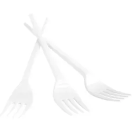 widelec-plastikowy-office-products-17cm-bialy-100