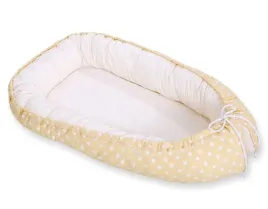 kokon-niemowlecy-dwustronny-kojec-otulacz-premium-bobono-grochy-na-bezu-pa