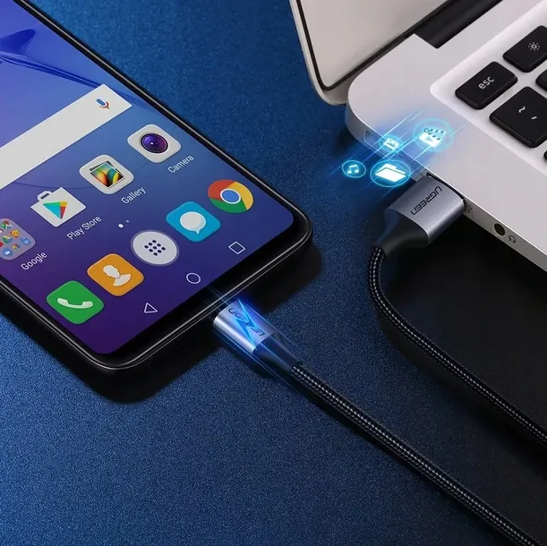 kabel-przewod-usb-micro-usb-2m-szary-zgodnosc-ze-standardem-quick-charge-3-0