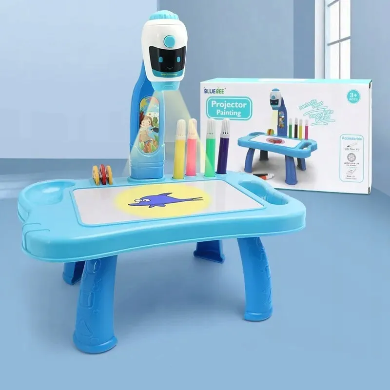 mini-projektor-robot-stolik-2w1-akcesoria-niebieski