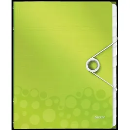 teczka-pp-z-gumka-leitz-wow-a4-12-przekladek-zielony