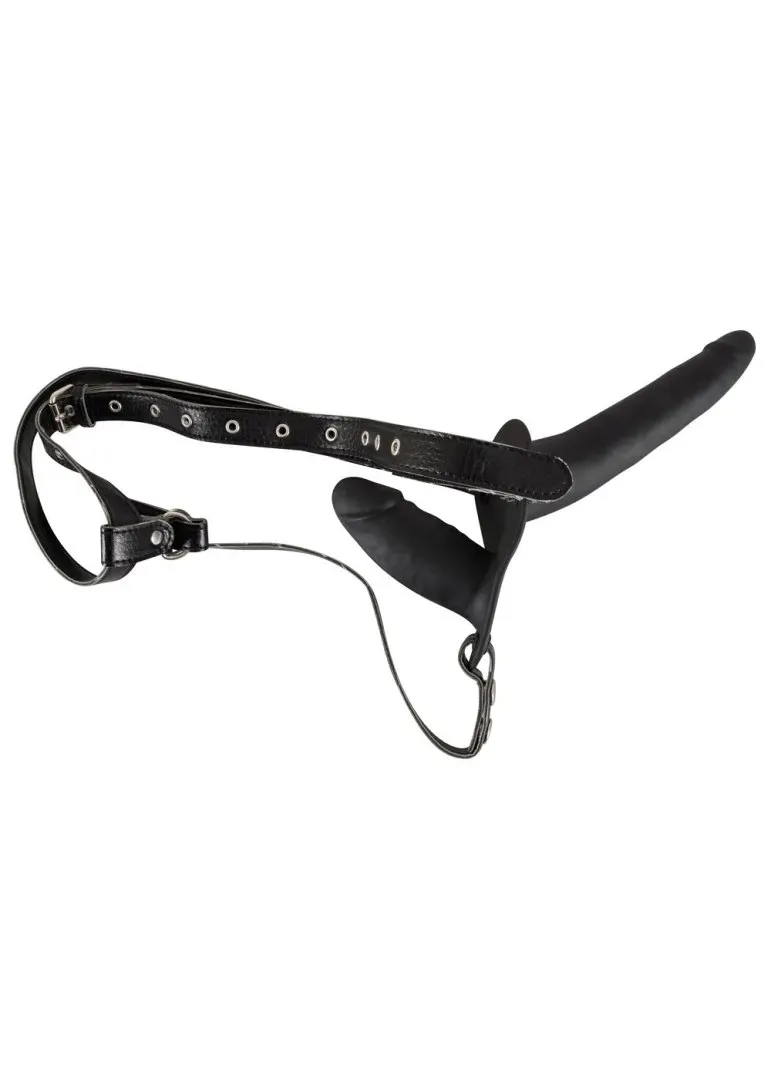 double-strap-on-black-silicone