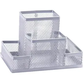 przybornik-na-biurko-q-connect-4-komory-metalowy-srebrny