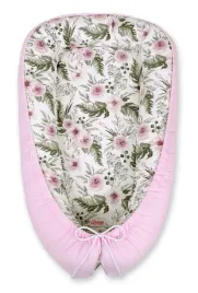 kokon-niemowlecy-dwustronny-kojec-otulacz-premium-my-sweet-baby-peonie-roz