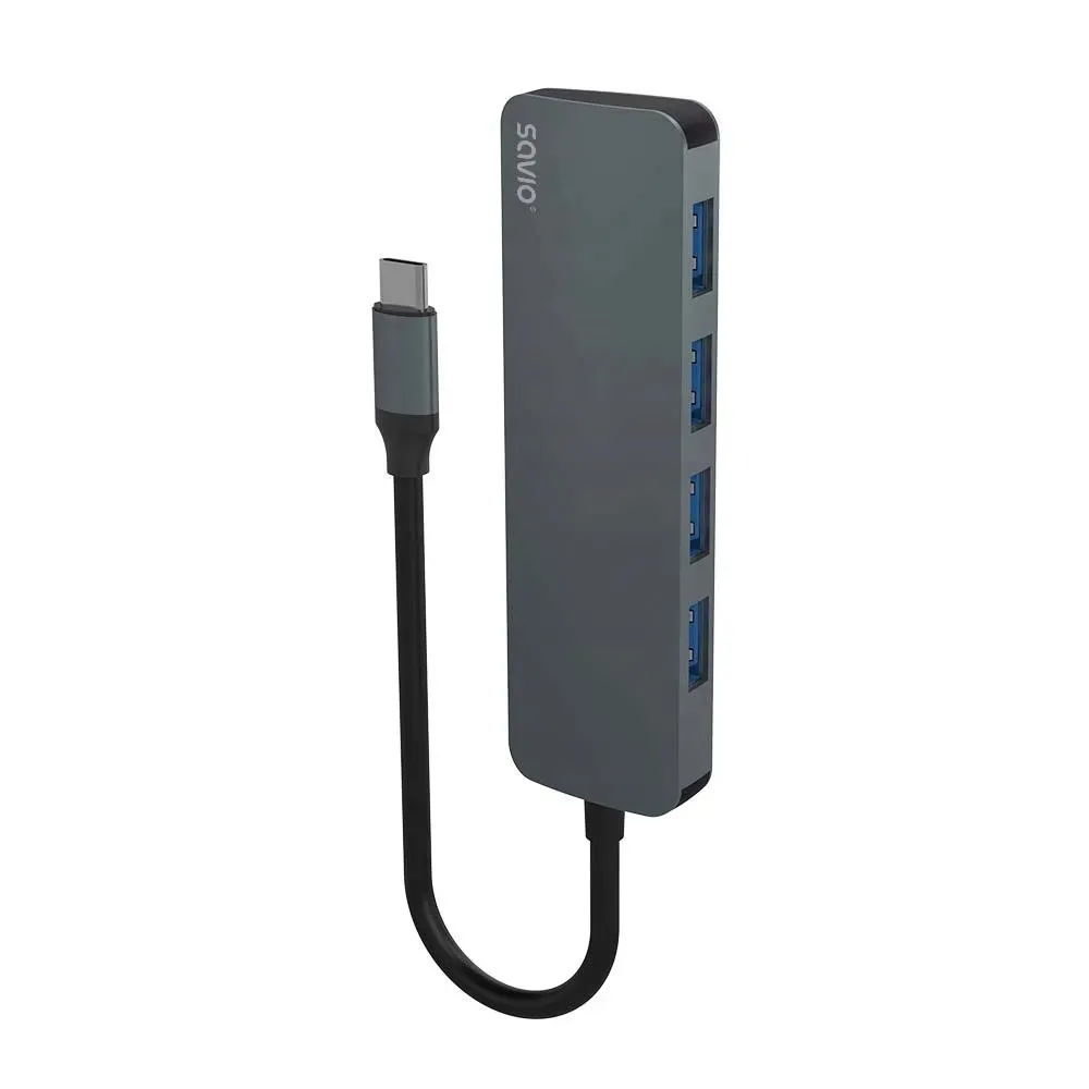 savio-ak-54-hub-usb-c-4-x-usb-a-szary