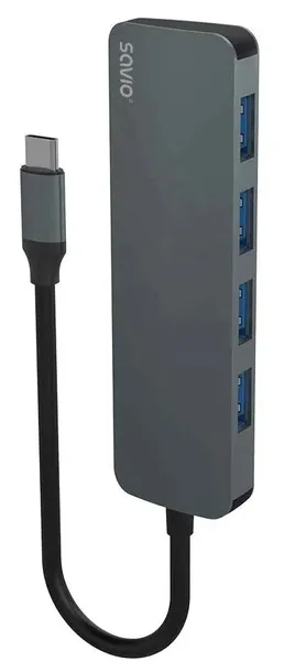 savio-ak-54-hub-usb-c-4-x-usb-a-szary-marka-savio