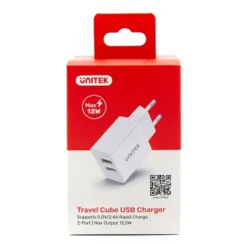 unitek-biala-ladowarka-2x-usb-a-12w-5v-2-4a