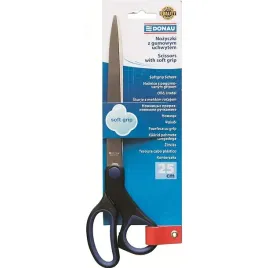 nozyczki-donau-soft-grip-25cm-czarno-niebieskie