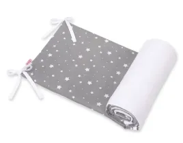 uniwersalny-dwustronny-ochraniacz-do-lozeczka-mini-gwiazdki-biale-na-szar