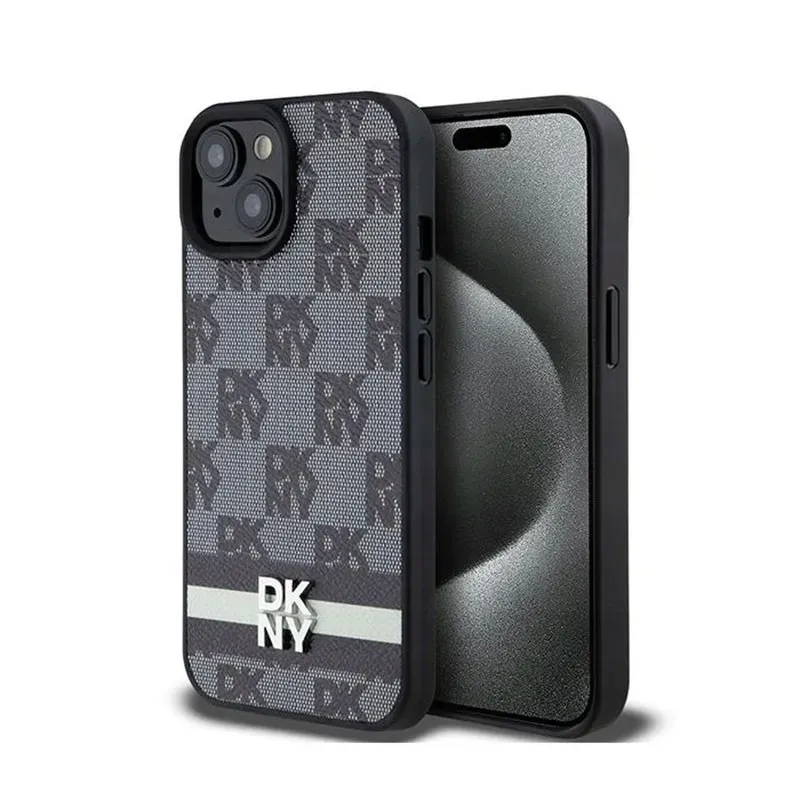 dkny-leather-checkered-mono-pattern-and-printed-stripes-etui-iphone-15