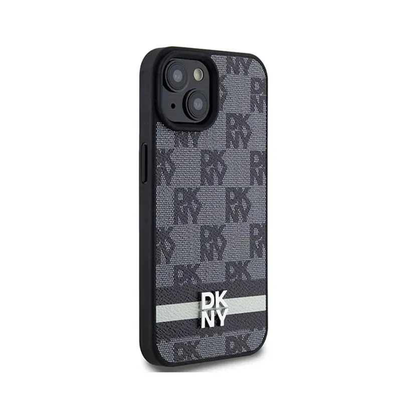 dkny-leather-checkered-mono-pattern-and-printed-stripes-etui-iphone-15