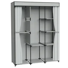 garderoba-z-8-polkami-celina-szara-z-kurtyna