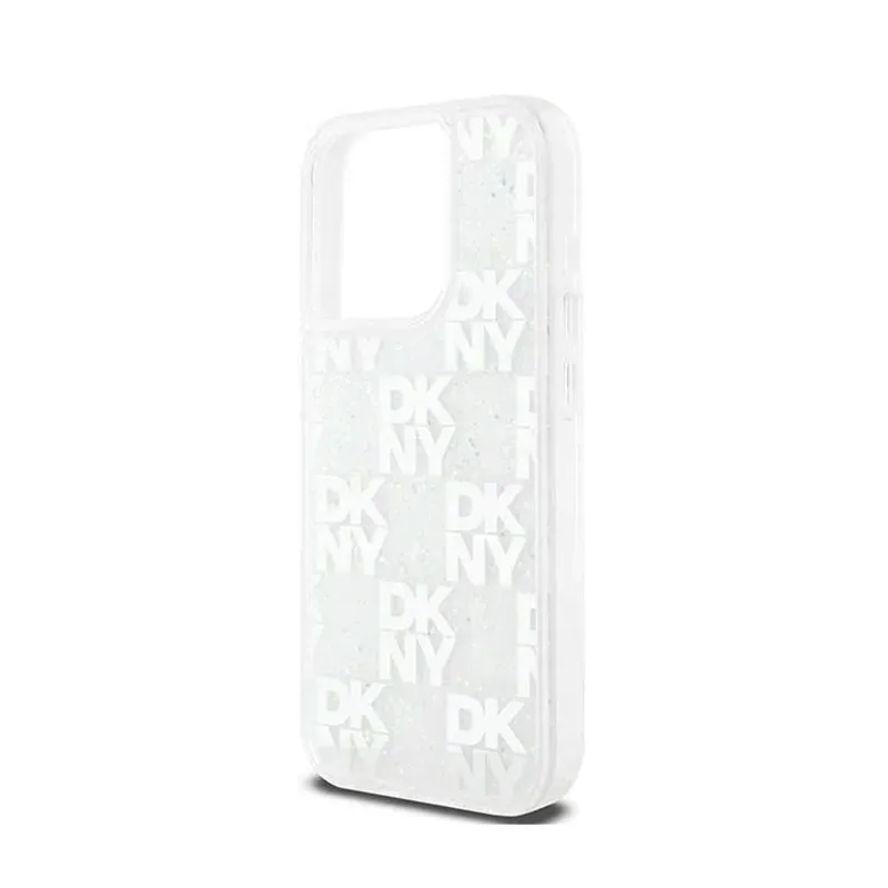 dkny-liquid-glitter-multilogo-etui-iphone-15-pro-bialy