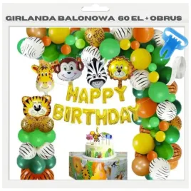 girlanda-balonowa-safari-roczek-zestaw-balonow-na-urodziny-zoo-dekoracje