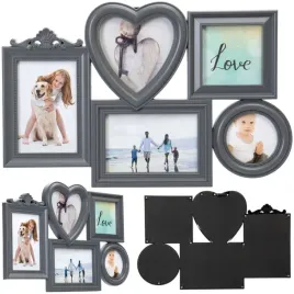 ramka-na-zdjecia-corazon-5-zdjec-szara