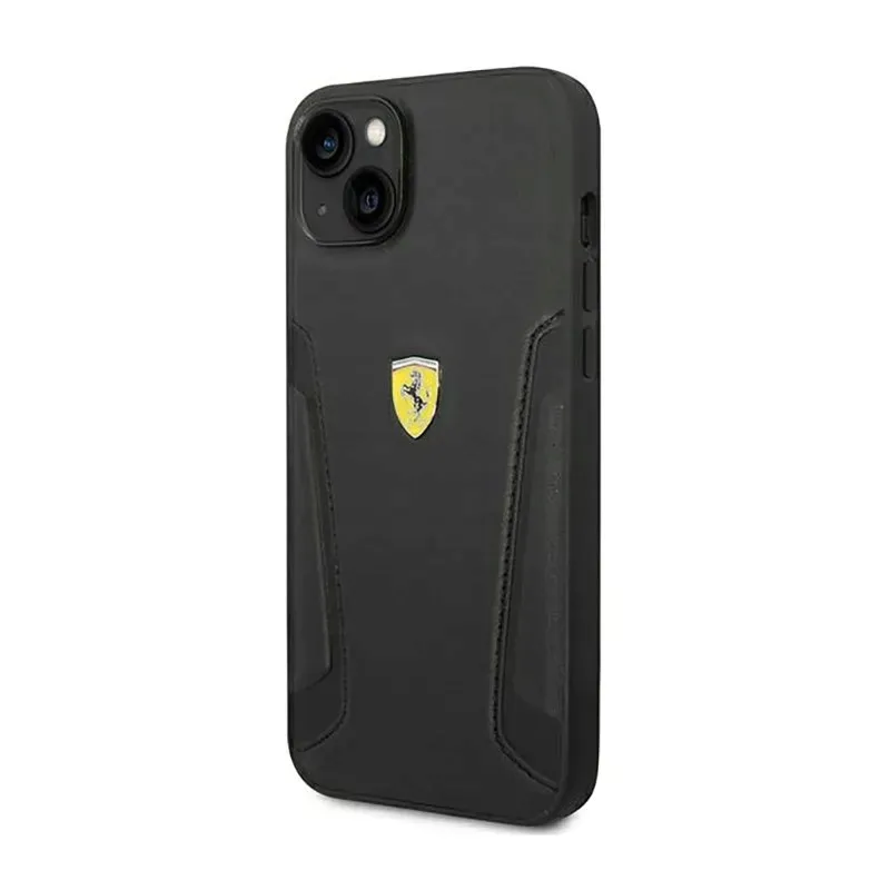 ferrari-leather-stamp-sides-etui-iphone-14-plus-czarny