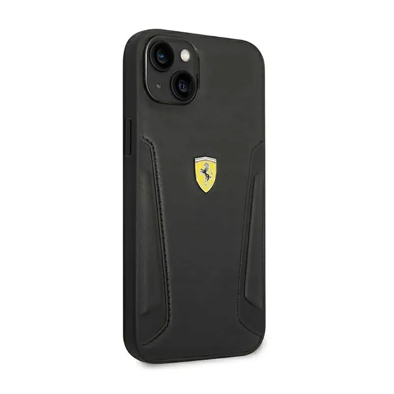 ferrari-leather-stamp-sides-etui-iphone-14-plus-czarny