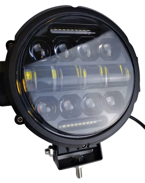Lampa LED robocza LEDOWA DROGOWA Halogen 12-24V 80W okrągła 31 LED