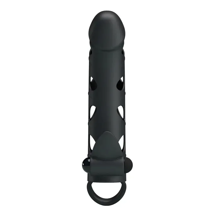 pretty-love-vibrating-penis-sleeve-with-ball-strap