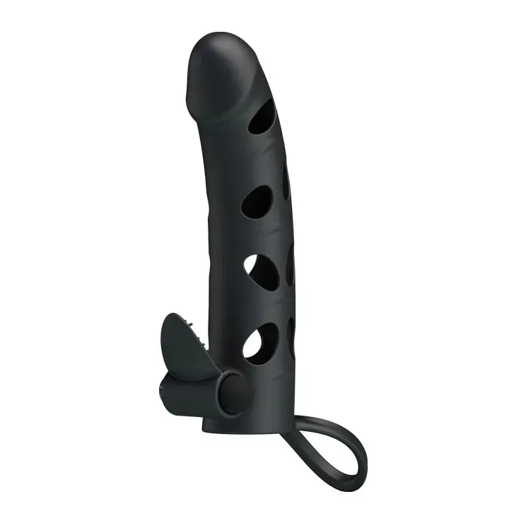 pretty-love-vibrating-penis-sleeve-with-ball-strap