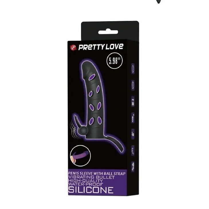 pretty-love-vibrating-penis-sleeve-with-ball-strap
