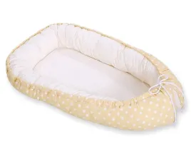 kokon-niemowlecy-dwustronny-kojec-otulacz-premium-bobono-grochy-na-bezu-pa