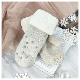 rekawiczki-pearls-bezowe-rek48be