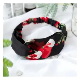 opaska-materialowa-turbanka-kwiaty-o324cz