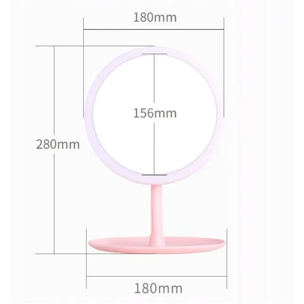 lusterko-simple-stojace-rozowe-l4r-szerokosc-150-mm
