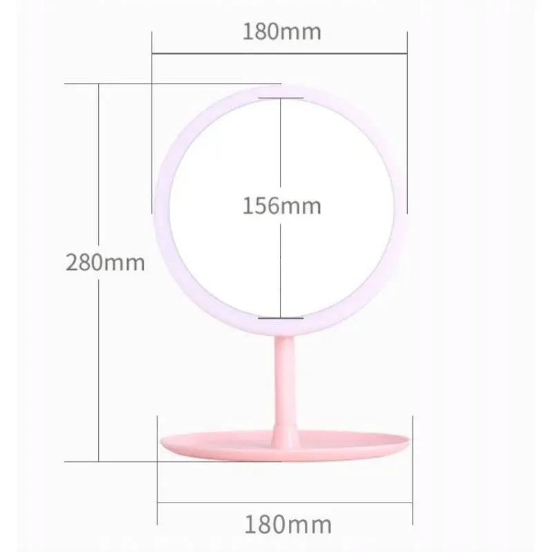 lusterko-simple-stojace-rozowe-l4r-stan-nowy