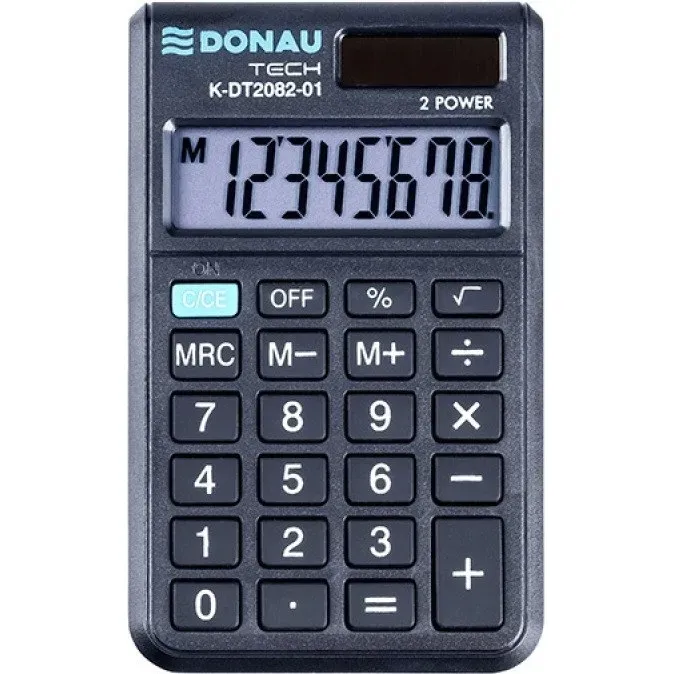 kalkulator-donau-tech-k-dt2082-01-czarny-stan-nowy