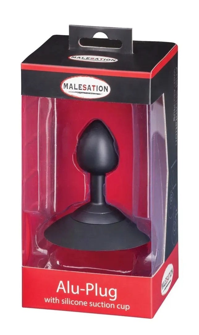 malesation-alu-plug-with-suction-cup-small-black